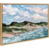 image:imageKate and Laurel Sylvie Michigan Sand Dunes Framed Canvas Wall Art by Emily Kenney 23x33 Natural Modern Abstract Beach Sands Art for WallNatural