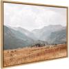 image:imageKate and Laurel Sylvie Wanderings Framed Canvas Wall Art by Alicia Abla 28x38 Natural Modern Natural Prairie Landscape ArtNatural