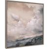 image:imageKate and Laurel Sylvie When the North Wind Blows Sepia Framed Canvas Wall Art by Nel Whatmore 30x30 Gray Painted Ocean Waves Art for Wall Home DecorGray