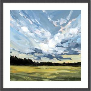 image:imageKate and Laurel Framed Wall Art Print Before The Storm by Emily Kenney 25 x 25 Stylish Black Narrow Frame Rustic Farmhouse Landscapes Nature Art for Wall Decor25L x 25W