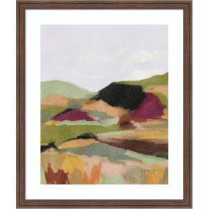 image:imageKate and Laurel Framed Wall Art Print Dreamy Landscape by Nikita Jariwala 22 x 26 Florence Medium Brown Frame Modern Contemporary Abstract Art for Wall Decor26L x 22W