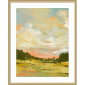 image:imageKate and Laurel Framed Wall Art Print Landscape 2 by Annie Quigley 22 x 26 Florence Gold Frame Casual Transitional Landscapes Nature Art for Wall Decor42L x 34W