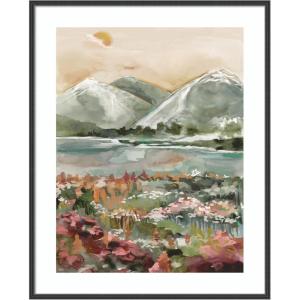 image:imageKate and Laurel Framed Wall Art Print Neutral Landscape 03 by Annie Quigley 21 x 25 Stylish Black Narrow Frame Modern Contemporary Landscape Art for Wall Decor41L x 33W