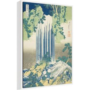 image:imageKate and Laurel Katsushika Hokusai Yoro Waterfall in Mino Province 1833 Framed Canvas Wall Art by The Art Institute of Chicago 23 x 33 Sylvie White Traditional Landscapes Nature Art for Wall Decor
