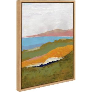 image:imageKate and Laurel Sylvie Tuscan Framed Canvas Wall Art by Nikita Jariwala 18x24 Natural Colorful Abstract Landscape Nature Art for WallWhite