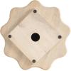 image:imageKate and Laurel Alezar Mango Wood Wavy Round Lazy Susan Tray 18 Inch Diameter Light Bleached Wood Scalloped Wooden Countertop Organizer with Turning Lazy Susan for Kitchen Storage or Ottoman TrayWhite