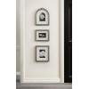 image:imageKate and Laurel Arendahl ThreePiece Picture Frame Set Silver Set of 3 Varying Sizes Vintage Rectangle and Arched Photo Frame Set for Use as Gallery Wall FramesSilver