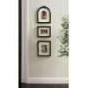 image:imageKate and Laurel Arendahl ThreePiece Picture Frame Set Silver Set of 3 Varying Sizes Vintage Rectangle and Arched Photo Frame Set for Use as Gallery Wall FramesBlack