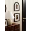 image:imageKate and Laurel Arendahl ThreePiece Picture Frame Set Silver Set of 3 Varying Sizes Vintage Rectangle and Arched Photo Frame Set for Use as Gallery Wall FramesDark Brown