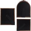 image:imageKate and Laurel Arendahl ThreePiece Picture Frame Set Silver Set of 3 Varying Sizes Vintage Rectangle and Arched Photo Frame Set for Use as Gallery Wall FramesDark Brown