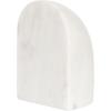 image:imageKate and Laurel Brookhart Modern TwoPiece Marble Bookends for Bookshelf Decor Set of 2 4 x 4 x 6 White Marble Decorative Stone Bookend Set for Use as Wall Shelf Filler or Entryway Table Decor