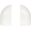 image:imageKate and Laurel Brookhart Modern TwoPiece Marble Bookends for Bookshelf Decor Set of 2 4 x 4 x 6 White Marble Decorative Stone Bookend Set for Use as Wall Shelf Filler or Entryway Table Decor