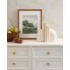 image:imageKate and Laurel Brookhart Modern TwoPiece Marble Bookends for Bookshelf Decor Set of 2 4 x 4 x 6 White Marble Decorative Stone Bookend Set for Use as Wall Shelf Filler or Entryway Table Decor