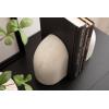 image:imageKate and Laurel Brookhart Modern TwoPiece Marble Bookends for Bookshelf Decor Set of 2 4 x 4 x 6 White Marble Decorative Stone Bookend Set for Use as Wall Shelf Filler or Entryway Table Decor