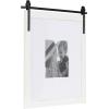 image:imageKate and Laurel Cates Farmhouse Wooden Vertical Collage Picture Frame 16x26 Matted to 4 4x6 Rustic Brown Rectangle Photograph Frame Fitting Four 4x6 Images with Barn DoorInspired DesignWhite