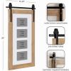 image:imageKate and Laurel Cates Farmhouse Wooden Vertical Collage Picture Frame 16x26 Matted to 4 4x6 Rustic Brown Rectangle Photograph Frame Fitting Four 4x6 Images with Barn DoorInspired DesignRustic Brown