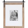 image:imageKate and Laurel Cates Farmhouse Wooden Vertical Collage Picture Frame 16x26 Matted to 4 4x6 Rustic Brown Rectangle Photograph Frame Fitting Four 4x6 Images with Barn DoorInspired DesignRustic Brown