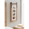 image:imageKate and Laurel Cates Farmhouse Wooden Vertical Collage Picture Frame 16x26 Matted to 4 4x6 Rustic Brown Rectangle Photograph Frame Fitting Four 4x6 Images with Barn DoorInspired DesignRustic Brown