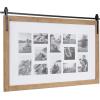 image:imageKate and Laurel Cates Farmhouse Wooden Vertical Collage Picture Frame 16x26 Matted to 4 4x6 Rustic Brown Rectangle Photograph Frame Fitting Four 4x6 Images with Barn DoorInspired DesignRustic Brown