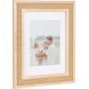 image:imageKate and Laurel Corah Modern Square Faux Rattan Picture Frame Set of 2 14 x 14 matted to 8 x 8 Natural Boho TwoPiece Glass Photo Frame Set for Gallery Wall Design in Living Room Wall Decor11x14 matted to 8x10