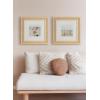 image:imageKate and Laurel Corah Modern Square Faux Rattan Picture Frame Set of 2 14 x 14 matted to 8 x 8 Natural Boho TwoPiece Glass Photo Frame Set for Gallery Wall Design in Living Room Wall Decor14x14 matted to 8x8