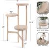 image:imageKate and Laurel Fitley Modern ThreeTier Freestanding Plant Stand 16 x 16 x 35 Whitewash Decorative Tiered Mango Wood Plant Stand for Useful House Plant Decor