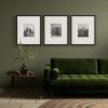 image:imageKate and Laurel Gallery Rectangle Picture Frame Set of 3 16 x 20 matted to 8 x 10 Black Modern ThreePiece Photo Frame Set for Gallery Wall Decor in Living Room Wall Display