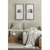 image:imageKate and Laurel Gallery Rectangular Panel Picture Frame Set of 2 14 x 30 matted to 8 x 10 Black Modern Tall TwoPiece Photo Frame Set for Gallery Wall Decor in Living Room Wall Display