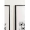 image:imageKate and Laurel Gallery Rectangular Panel Picture Frame Set of 2 14 x 30 matted to 8 x 10 Black Modern Tall TwoPiece Photo Frame Set for Gallery Wall Decor in Living Room Wall Display