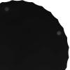 image:imageKate and Laurel Lissi Decorative Round Tray with Wavy Design 16 Inch Diameter Black Modern Scalloped Circle Serving for Coffee Table Ottoman Dining Table or Entryway CatchAllBlack