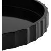 image:imageKate and Laurel Lissi Decorative Round Tray with Wavy Design 16 Inch Diameter Black Modern Scalloped Circle Serving for Coffee Table Ottoman Dining Table or Entryway CatchAllBlack