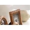image:imageKate and Laurel Rahfy ThreePiece Picture Frame Set Dark Natural Rattan Set of 3 Varying Sizes Modern Boho Photo Frame Set for Tabletop Coastal Decor