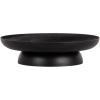 image:imageKate and Laurel Stovring Modern Metal Round Lazy Susan 12 Inch Diameter Black Transitional Aluminum Rotating Pedestal Tray Organizer for Tabletop Decor or Kitchen Storage