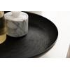 image:imageKate and Laurel Stovring Modern Metal Round Lazy Susan 12 Inch Diameter Black Transitional Aluminum Rotating Pedestal Tray Organizer for Tabletop Decor or Kitchen Storage