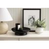 image:imageKate and Laurel Stovring Modern Metal Round Lazy Susan 12 Inch Diameter Black Transitional Aluminum Rotating Pedestal Tray Organizer for Tabletop Decor or Kitchen Storage
