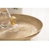 image:imageKate and Laurel Stovring Modern Metal Round Lazy Susan 12 Inch Diameter Gold Transitional Aluminum Circular Rotating Pedestal Tray Organizer for Tabletop Decor or Kitchen Storage