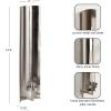 image:imageKate and Laurel Taybron Modern Metal Taper Candle Wall Sconce 4 x 4 x 15 Gold Glam Curved Candlestick Holder for Flameless Candle in Bathroom or Bedroom Wall DecorSilver