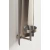 image:imageKate and Laurel Taybron Modern Metal Taper Candle Wall Sconce 4 x 4 x 15 Gold Glam Curved Candlestick Holder for Flameless Candle in Bathroom or Bedroom Wall DecorSilver