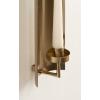 image:imageKate and Laurel Taybron Modern Metal Taper Candle Wall Sconce 4 x 4 x 15 Gold Glam Curved Candlestick Holder for Flameless Candle in Bathroom or Bedroom Wall DecorGold