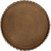 image:imageKate and Laurel Trenza Decorative Round Spiraled Metal Tray with Feet 14 Inch Diameter Antique Brass Circle Footed Coffee Table Tray for Use as Kitchen Counter Display or Living Room Decor Accent