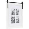 image:imageKate and Laurel Cates Farmhouse Wooden Vertical Collage Picture Frame 16x26 Matted to 4 4x6 Rustic Brown Rectangle Photograph Frame Fitting Four 4x6 Images with Barn DoorInspired DesignWhite