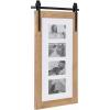 image:imageKate and Laurel Cates Farmhouse Wooden Vertical Collage Picture Frame 16x26 Matted to 4 4x6 Rustic Brown Rectangle Photograph Frame Fitting Four 4x6 Images with Barn DoorInspired DesignRustic Brown