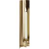 image:imageKate and Laurel Taybron Modern Metal Taper Candle Wall Sconce 4 x 4 x 15 Gold Glam Curved Candlestick Holder for Flameless Candle in Bathroom or Bedroom Wall DecorGold