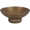 image:imageKate and Laurel Trenza Spiraled Decorative Metal Pedestal Bowl 12 Inch Diameter Antique Brass Vintage Raised Fruit Bowl for Kitchen Counter or Use as a Key Bowl for an Entryway Table