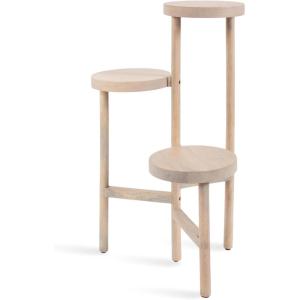 image:imageKate and Laurel Fitley Modern ThreeTier Freestanding Plant Stand 16 x 16 x 35 Whitewash Decorative Tiered Mango Wood Plant Stand for Useful House Plant Decor