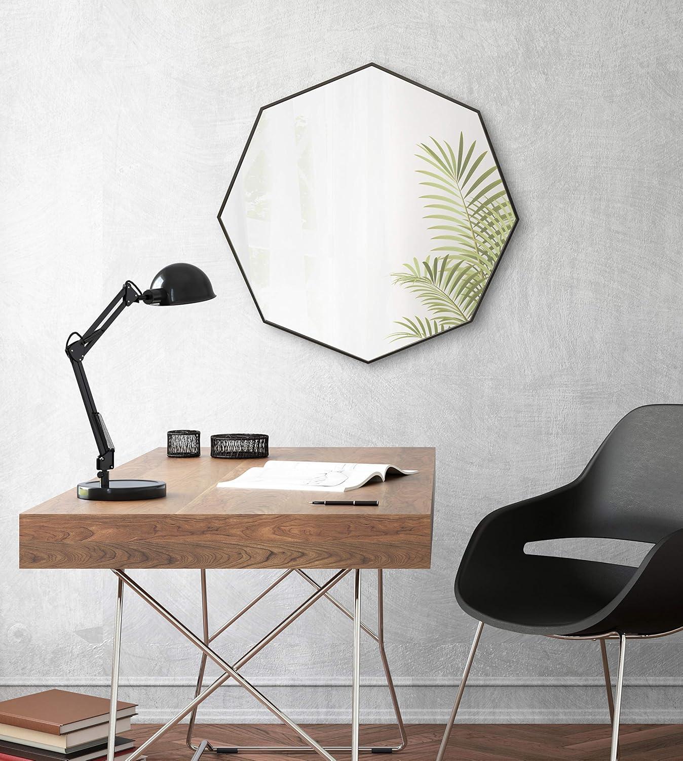 image:imageKate and Laurel Rhodes MidCentury Octagon Mirror 3075 x 3075 Black Modern Geometric Wall Decor