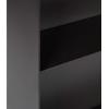 image:imageKate and Laurel Armenta Modern Radius Rectangle Metal Shelf 16 x 28 Dark Charcoal Gray Decorative Wall Shelves for Wall