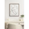image:imageKate and Laurel Blake 869 Going In Circles Framed Printed Glass Wall Art by Teju Reval of SnazzyHues 18x24 Natural Beautiful Abstract Wall DecorGold