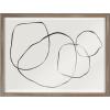 image:imageKate and Laurel Blake 869 Going In Circles Framed Printed Glass Wall Art by Teju Reval of SnazzyHues 18x24 Natural Beautiful Abstract Wall DecorGold