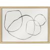 image:imageKate and Laurel Blake 869 Going In Circles Framed Printed Glass Wall Art by Teju Reval of SnazzyHues 18x24 Natural Beautiful Abstract Wall DecorNatural